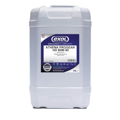 Exol Athena Progear HD 80W-90 Gear Oil - G014 - 1000 Litres In An IBC - Heavy Duty Gear Oil for On-Highway Trucks, Trailers, Buses, Off-Highway Construction Equipment, Mining Machinery, Agricultural Tractors, and Other Heavy-Duty Vehicles