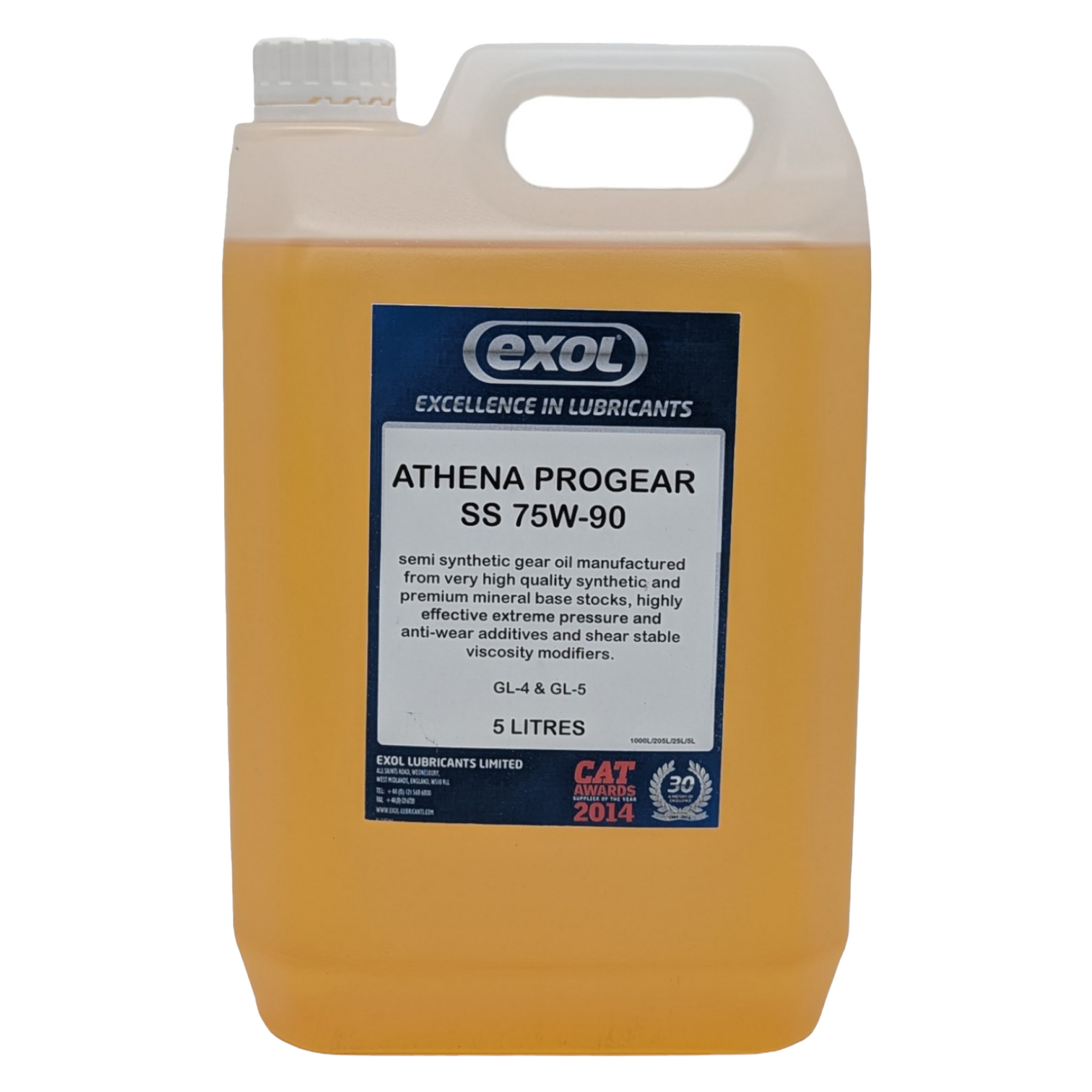 Exol Athena Progear SS 75W-90 Gear Oil (G160) - 5 Litres