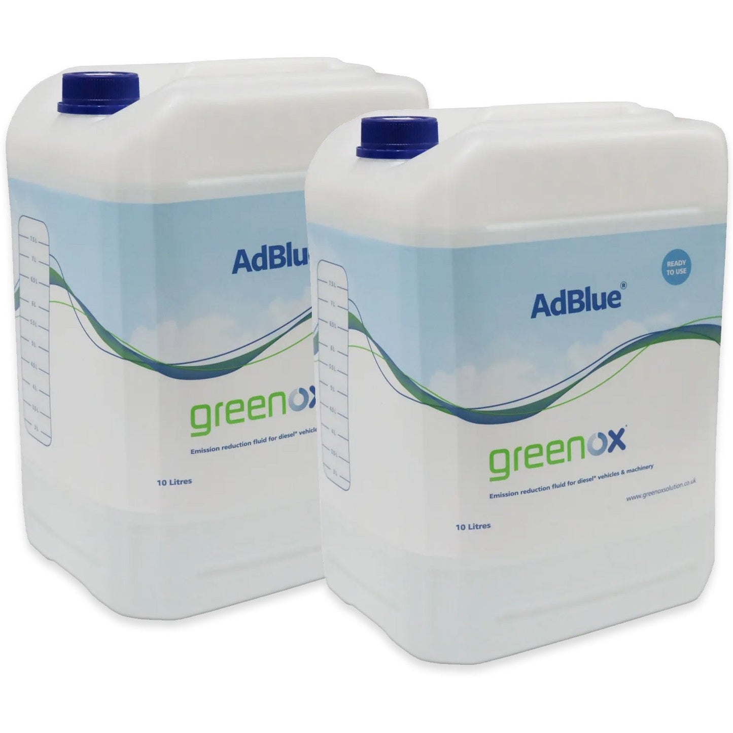 Greenox AdBlue AD910 Solution, 2 x 10 Litre, 20L Litres in total For Cars & Vans