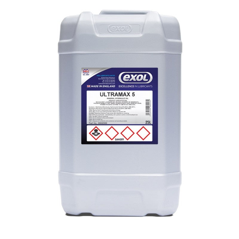 Exol Ultramax 5 Hydraulic Oil H002 - 25 Litres