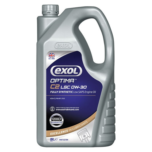 Exol Optima C2 LSC 0W-30 Engine Oil M471 5 Litres