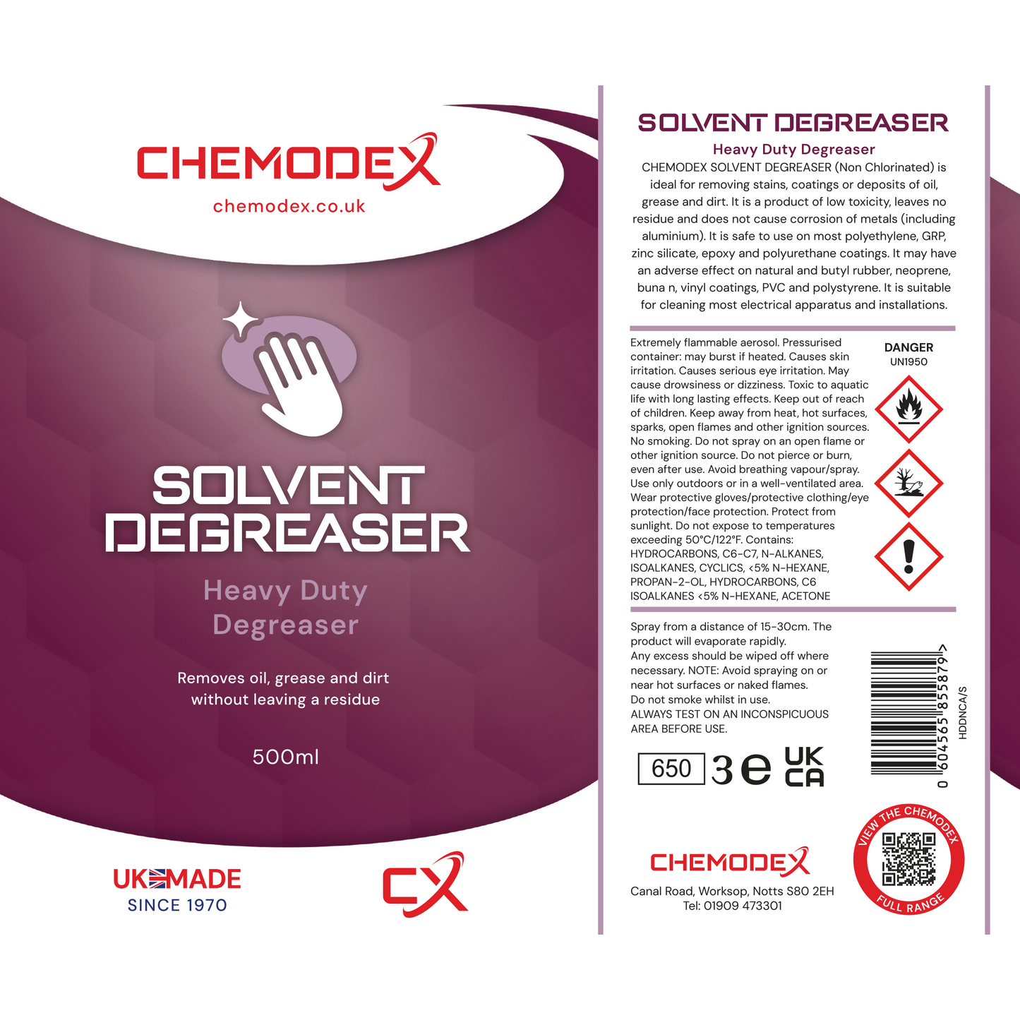 Chemodex HD Professional Heavy Duty  Solvent Degreaser For Removing Grease & Oils