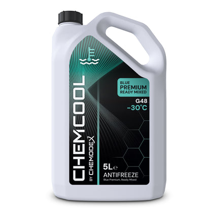 ChemCool Premium -30°C Ready To Use, Blue Mixed Antifreeze Coolant, Various Sizes